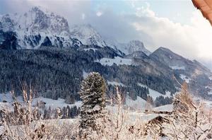 Swiss winter scene with Videmanette