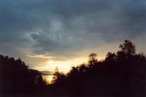 View fom mountain of lake, Brunnen