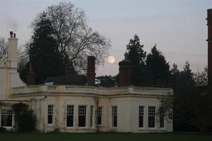 Moonrise over Brockwood Park School