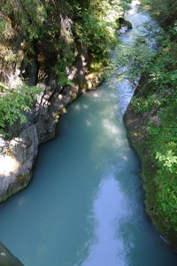 From the bridge in Rougemont, the Saane
