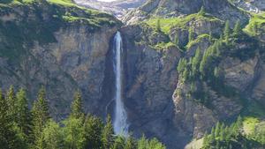 Lauenen's upper waterfall